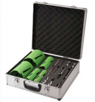 PDP ST-DC-5 SiteTuff Dry Diamond Core 5 pc set 42, 52, 65, 117 & 125mm Plus Accessories & Case £129.95